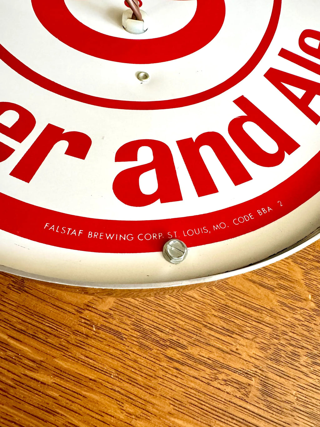 Vintage Ballantine Beer Advertisement Sign | Bar Lighted Sign | Large Ballantine Beer Lighted Sign | Falstaf Brewing Company Sign