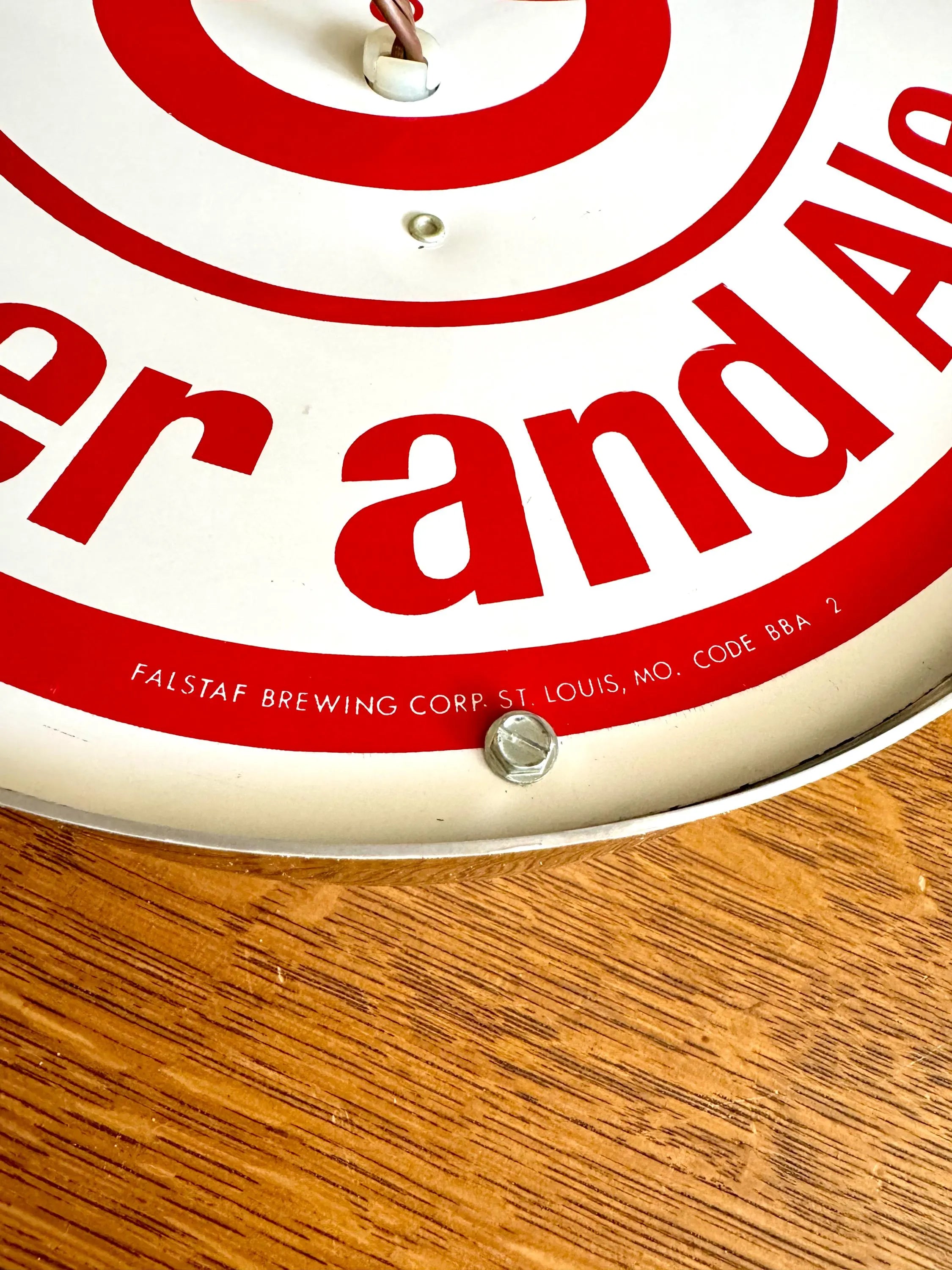 Vintage Ballantine Beer Advertisement Sign | Bar Lighted Sign | Large Ballantine Beer Lighted Sign | Falstaf Brewing Company Sign