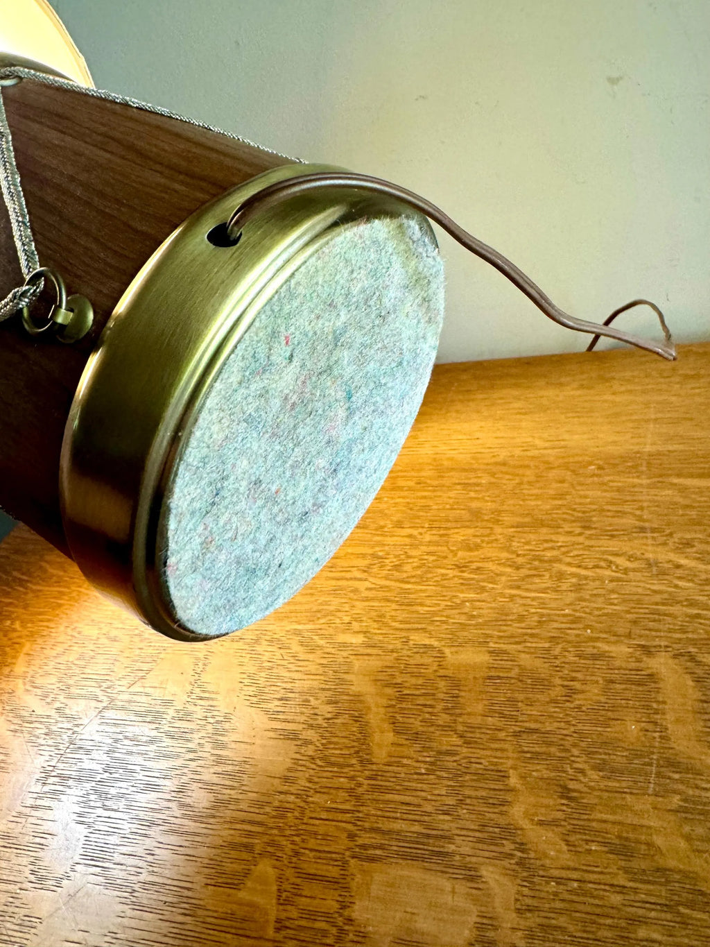 Vtg Drum Style Desk Lamp | Brass Federal Drum Style Lamp | Musical Drum Style Lamp | Small Drum Table Lamp