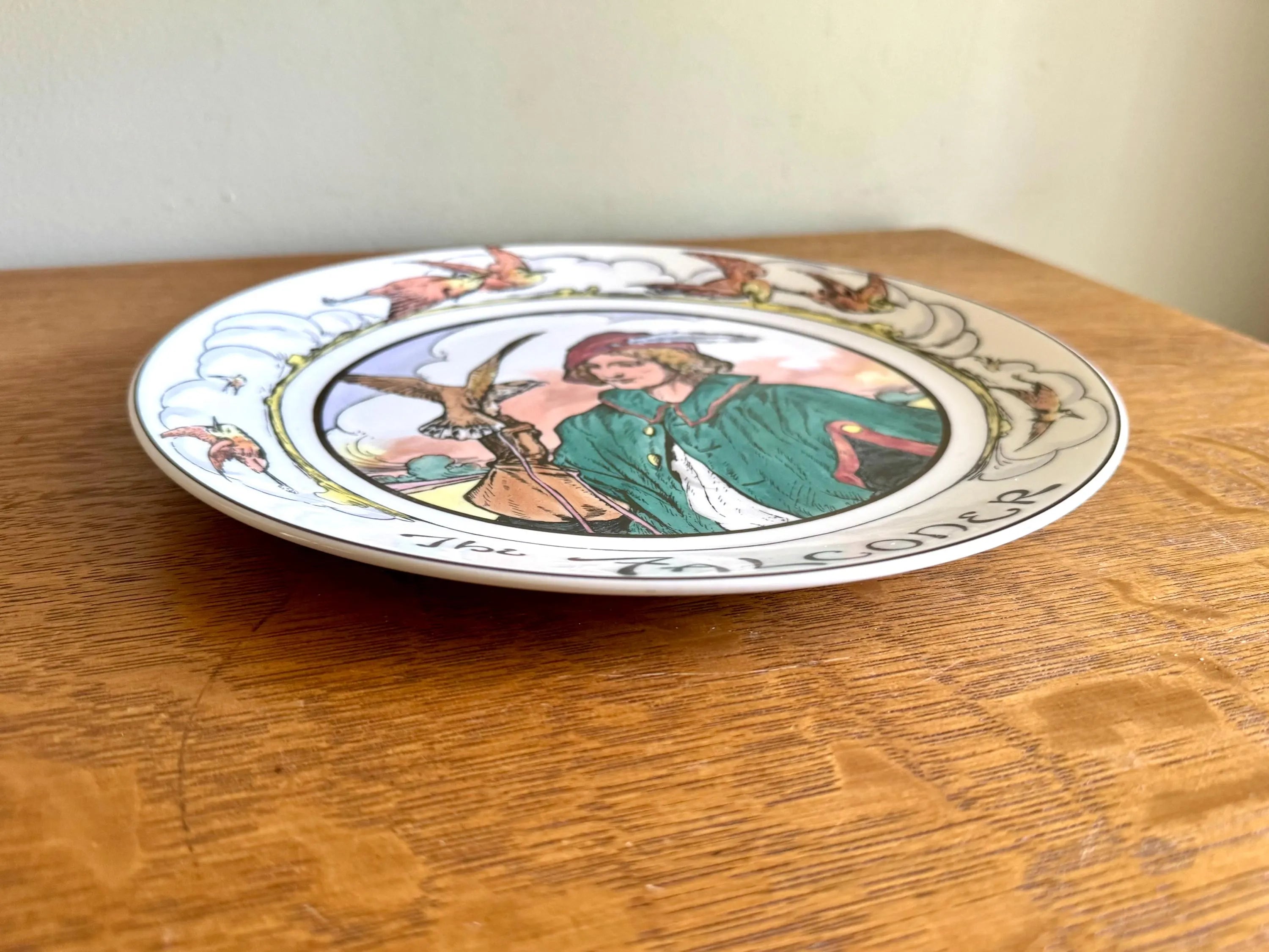 A Royal Doulton Collectible Plate | "The Falconer" Royal Doulton Series Plate | The Professionals Seriesware Collectible Plate