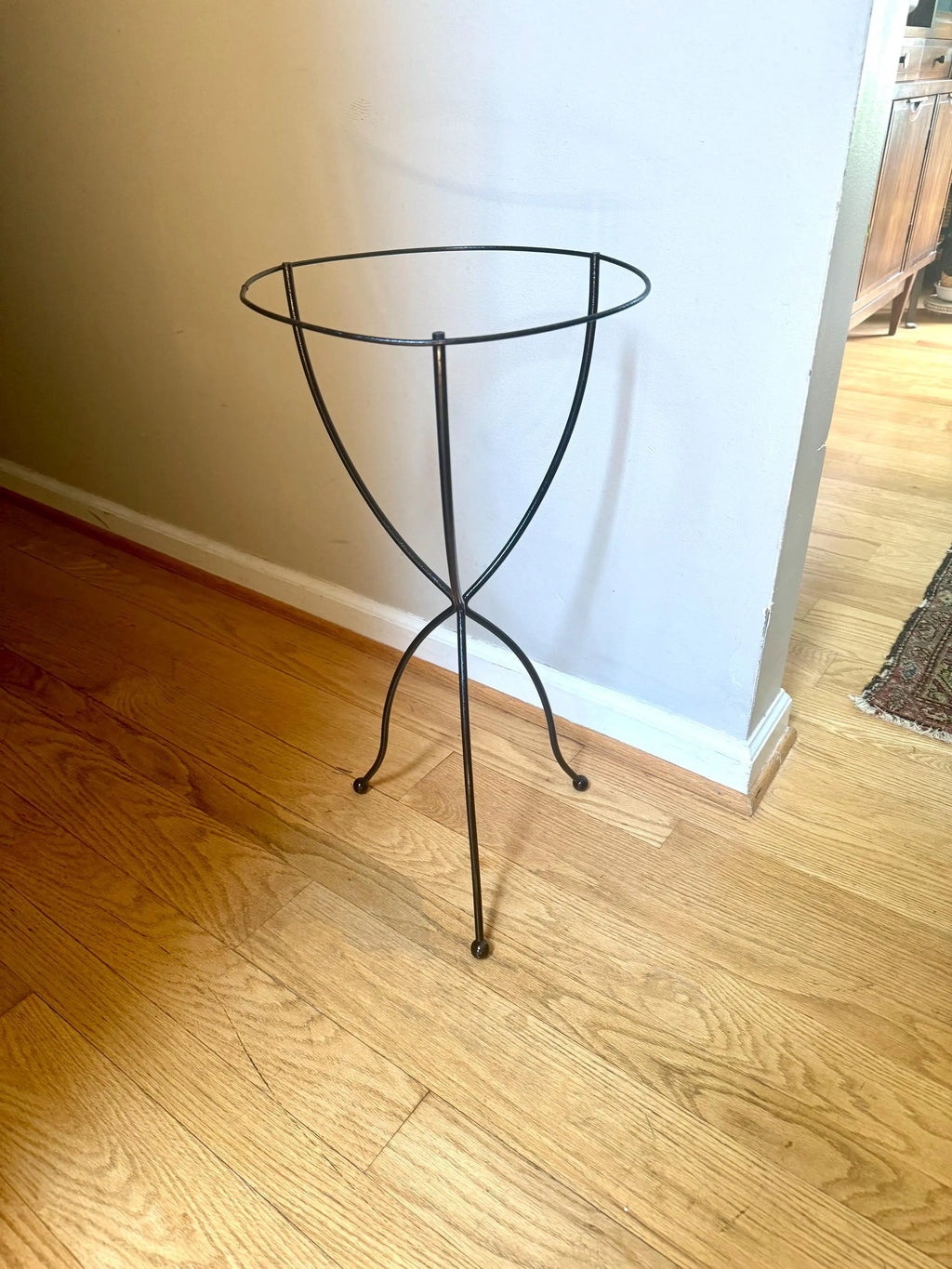 Vtg MCM Wire Plant Stand | Hairpin Legged Stand | Mid Century Modern Plant Stand | Hairpin Legged Plant Stand | Wire Plant Stand