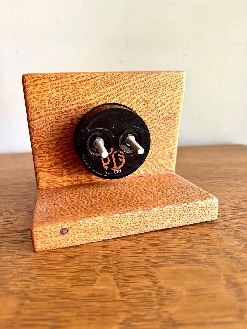 Vtg General Electric A.C. Volt Meter | A.C. Analog Volt Meter | Vtg GE AO-22 Volt Gauge in Wood Frame